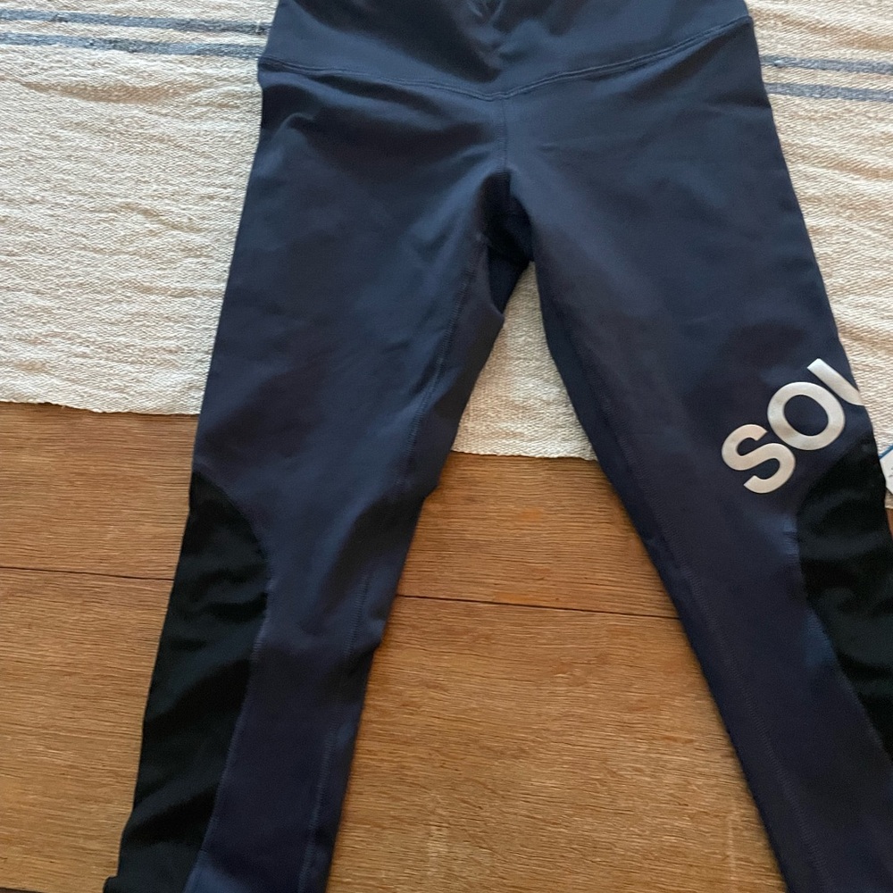 SoulCycle Women’s Dark Blue and Black Leggings